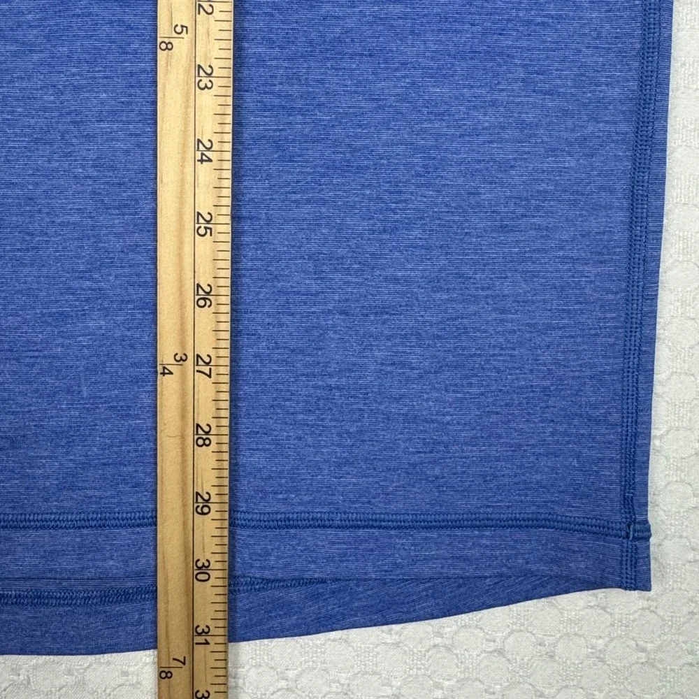 Lululemon Polo Shirt Golf Athleisure Men XL Blue Heather Athletic Stretch Casual